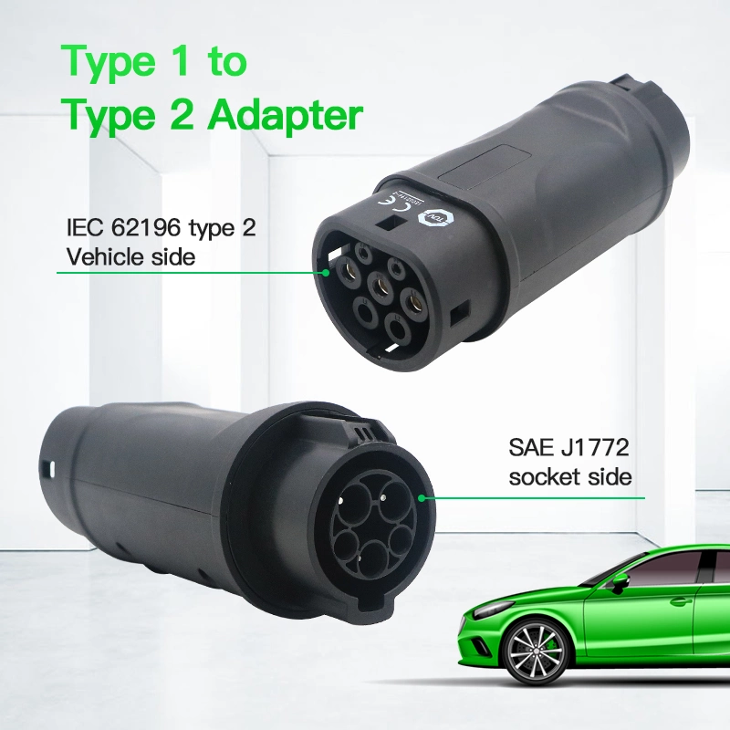 Type 1 Type 2 Convertor SAE J1772 IEC 62196 2 EV Adaptor and Tesla Charging Adapter